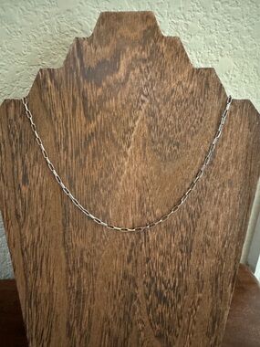 Sterling Silver Mini Paperclip Chain Necklace